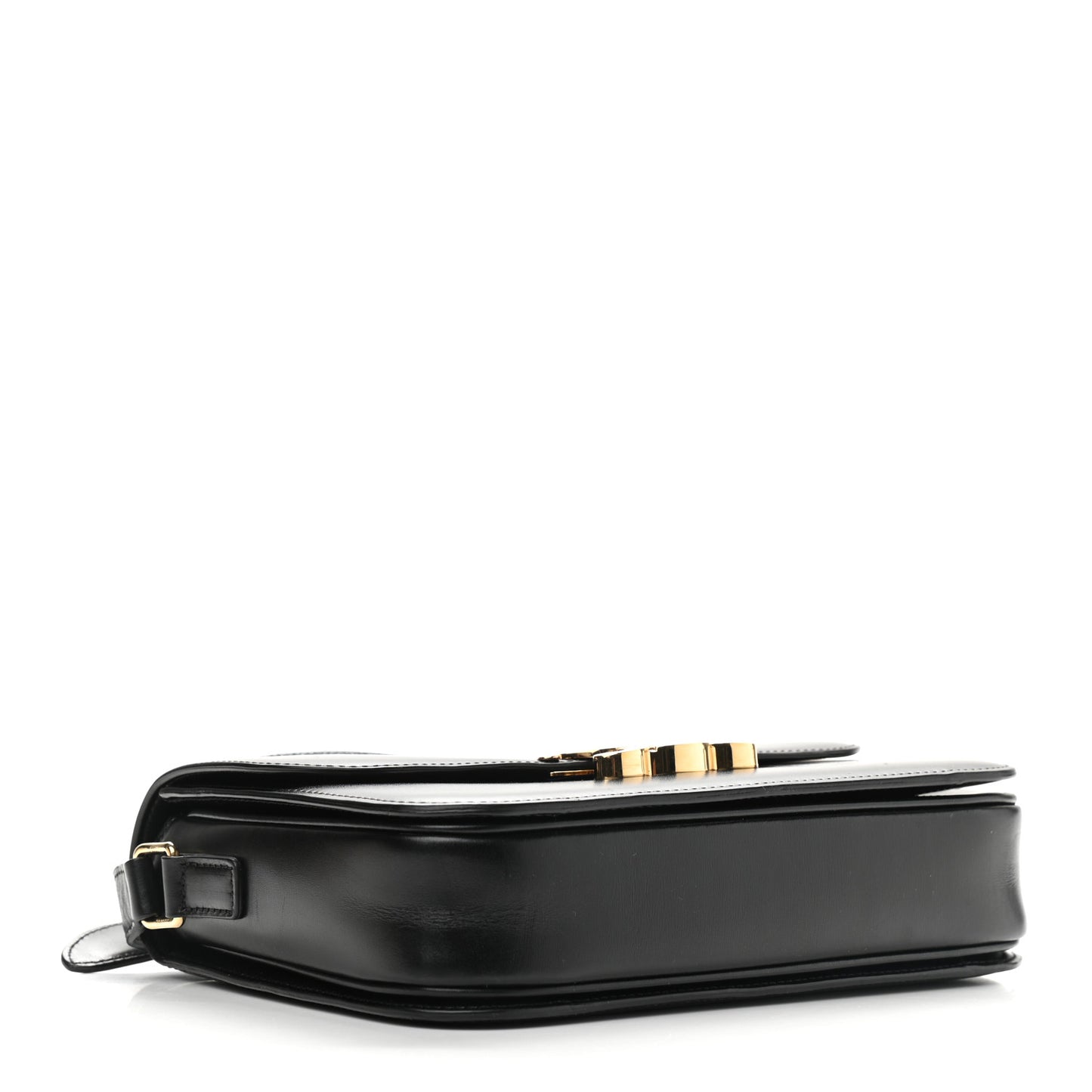 Shiny Calfskin Medium Triomphe Black