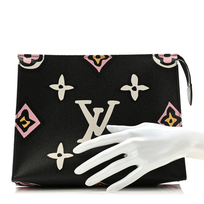 Louis Vuitton Monogram Giant Wild At Heart Toiletry Pouch 26 Black 2 of 7