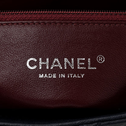 Chanel Washed Lambskin Studded Metal Beauty Flap Navy 5 of 9