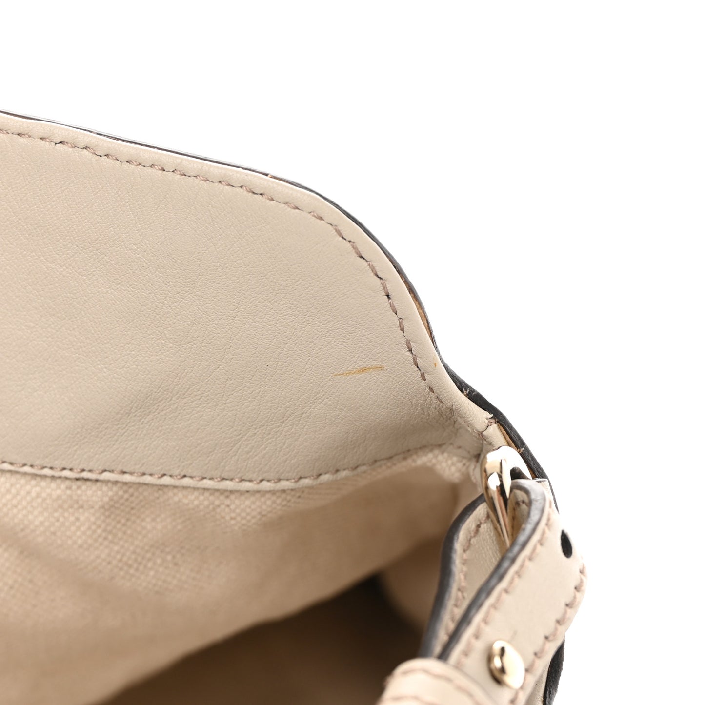 Guccissima Large Bree Foldover Tote Off White