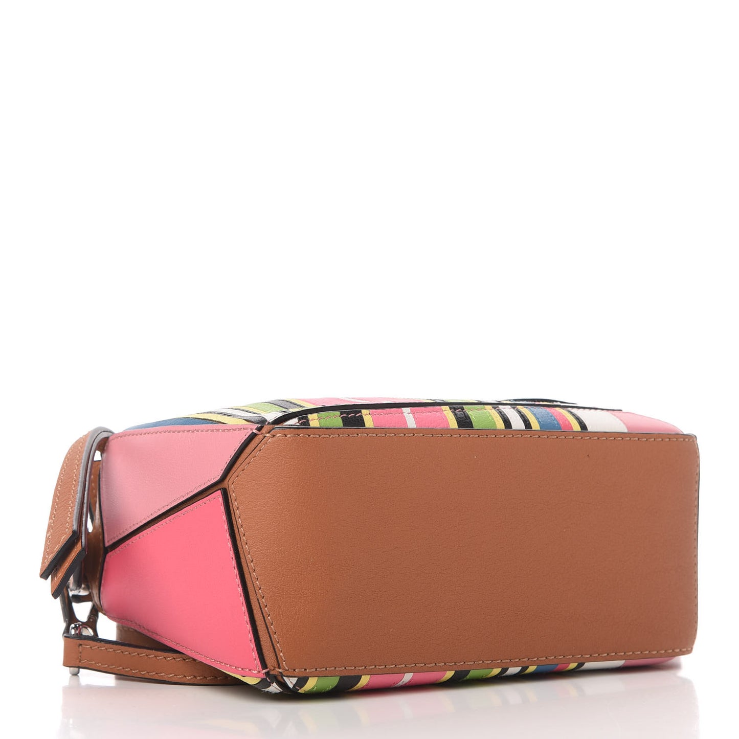 Calfskin Mini Puzzle Bag Pink Multicolor