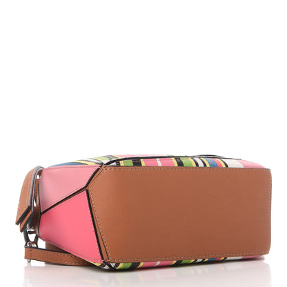 Loewe Calfskin Mini Puzzle Bag Pink Multicolor 4 of 10