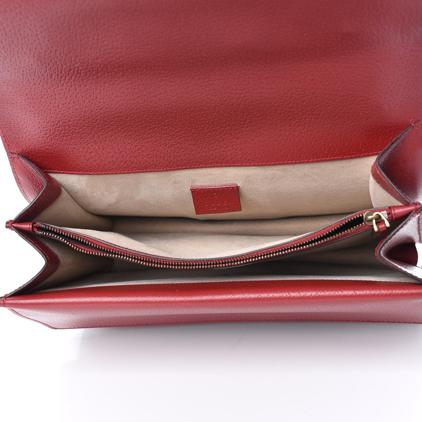 Calfskin Web Raccoon Embroidered Medium Dionysus Shoulder Bag Red