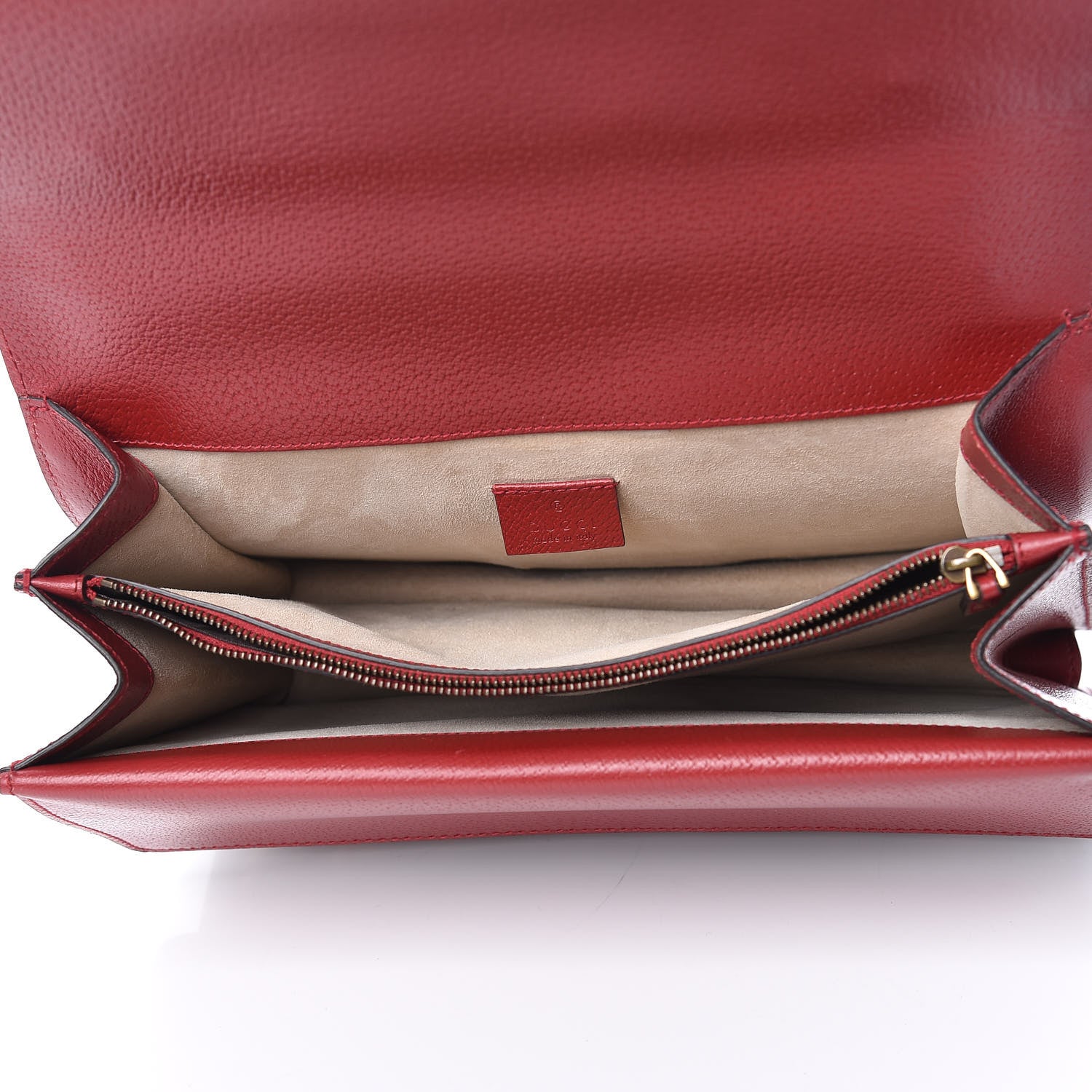 Gucci Calfskin Web Raccoon Embroidered Medium Dionysus Shoulder Bag Red 7 of 12