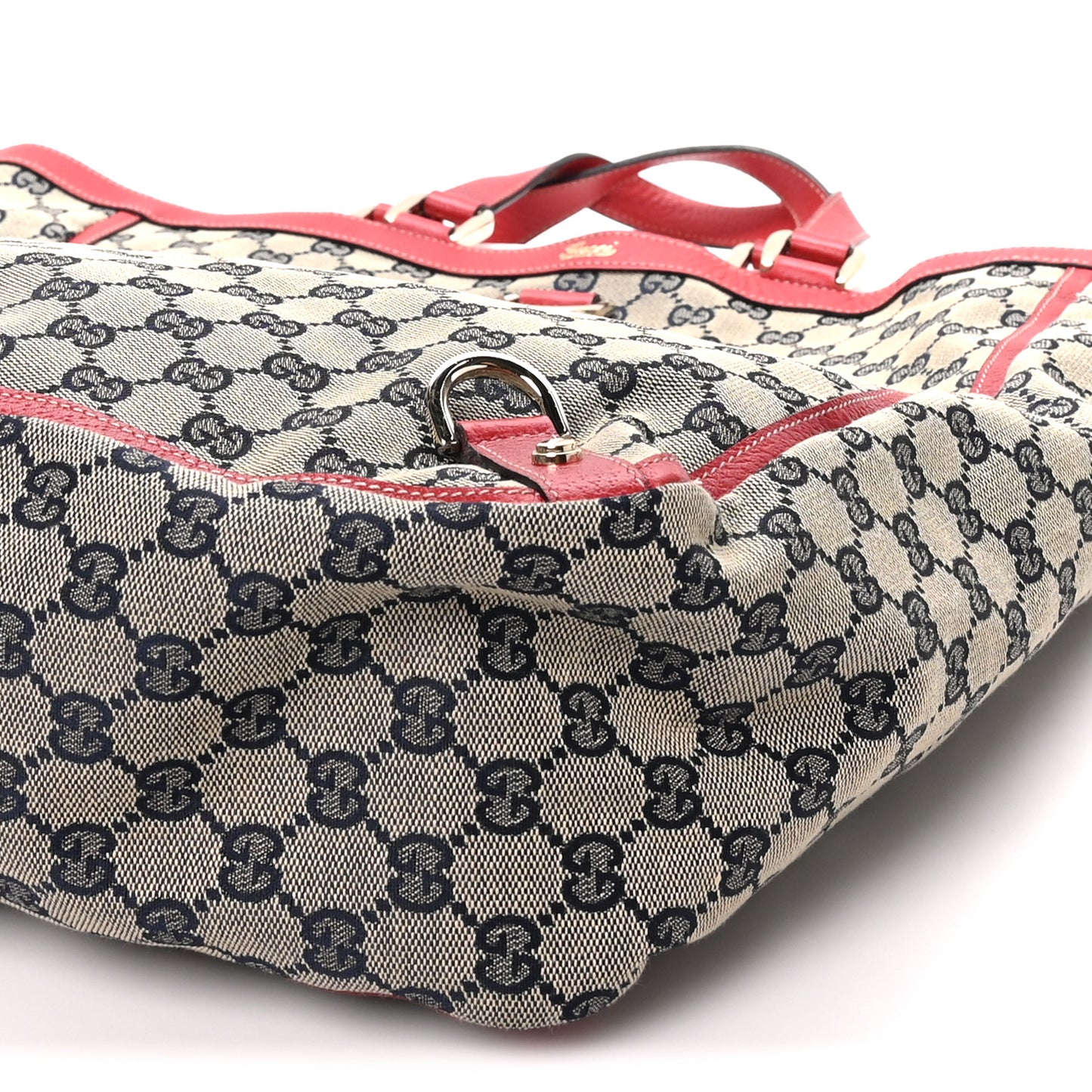 Monogram Abbey Tote Navy Red