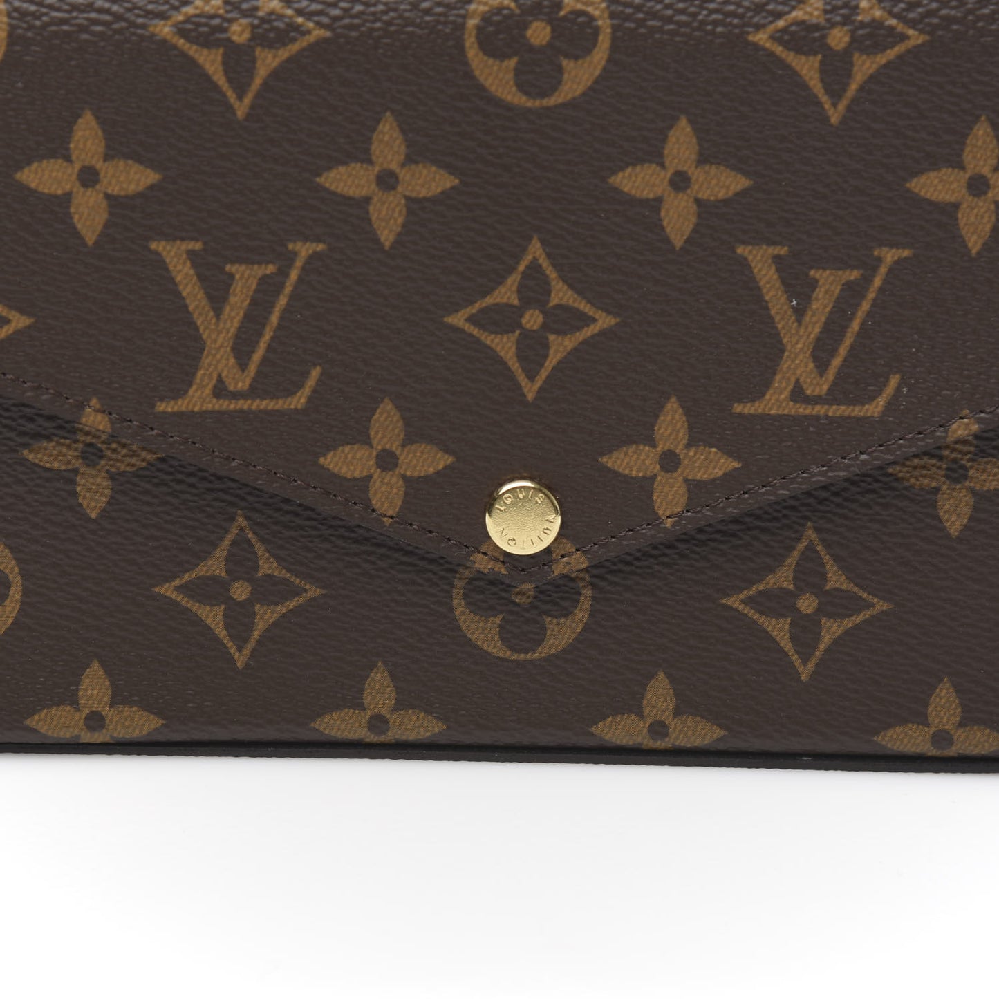Monogram Pochette Felicie Chain Wallet Fuchsia