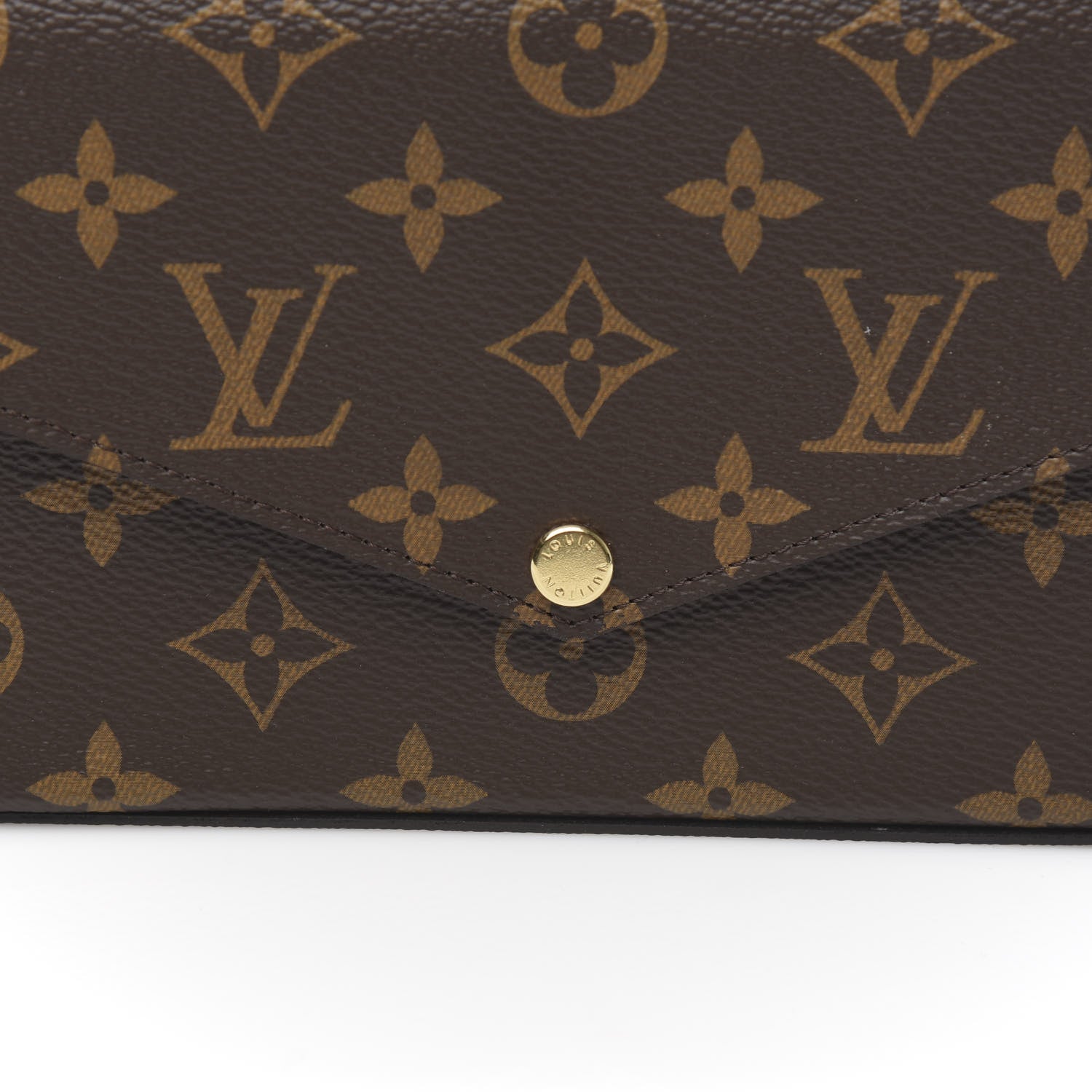 Louis Vuitton Monogram Pochette Felicie Chain Wallet Fuchsia 9 of 10