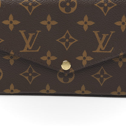 Louis Vuitton Monogram Pochette Felicie Chain Wallet Fuchsia 9 of 10