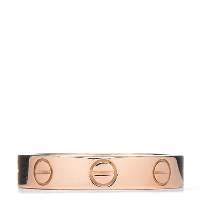 Cartier 18K Pink Gold 3.5mm LOVE Wedding Band Ring 49 4.75 3 of 4