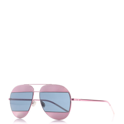 Christian Dior Split 1 Aviator Sunglasses Pink Blue 1 of 9