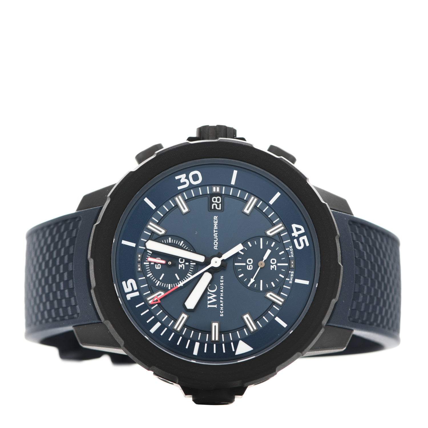 IWC Stainless Steel Rubber 45mm Aquatimer Chronograph "Laureus Sport For Good" Limited Edition Automatic Watch Blue IW379507 2 of 5