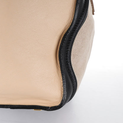 Celine Calfskin Linen Mini Tri-Color Luggage Beige 14 of 17