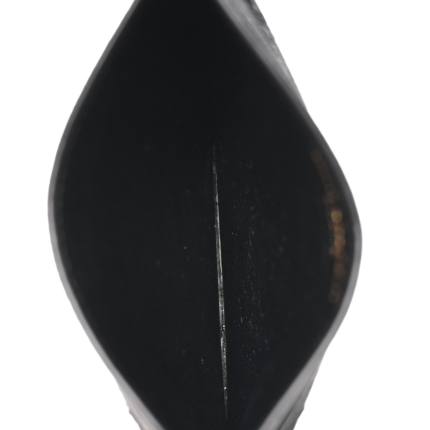Grain De Poudre Matelasse Chevron Monogram Credit Card Case Black