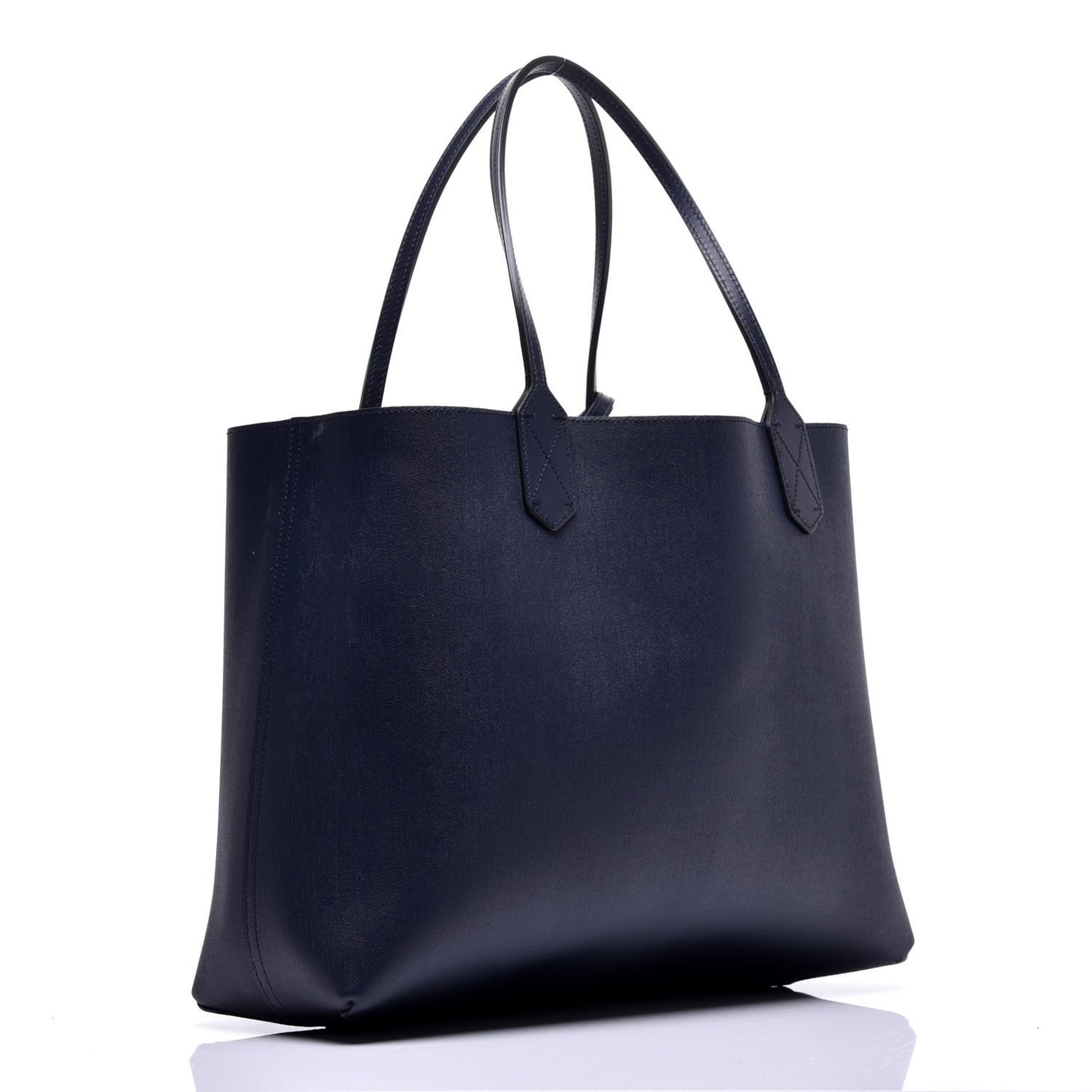 GG Supreme Monogram Blooms Medium Reversible Tote Beige Blue Navy