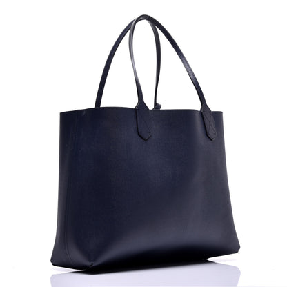 Gucci GG Supreme Monogram Blooms Medium Reversible Tote Beige Blue Navy 6 of 14