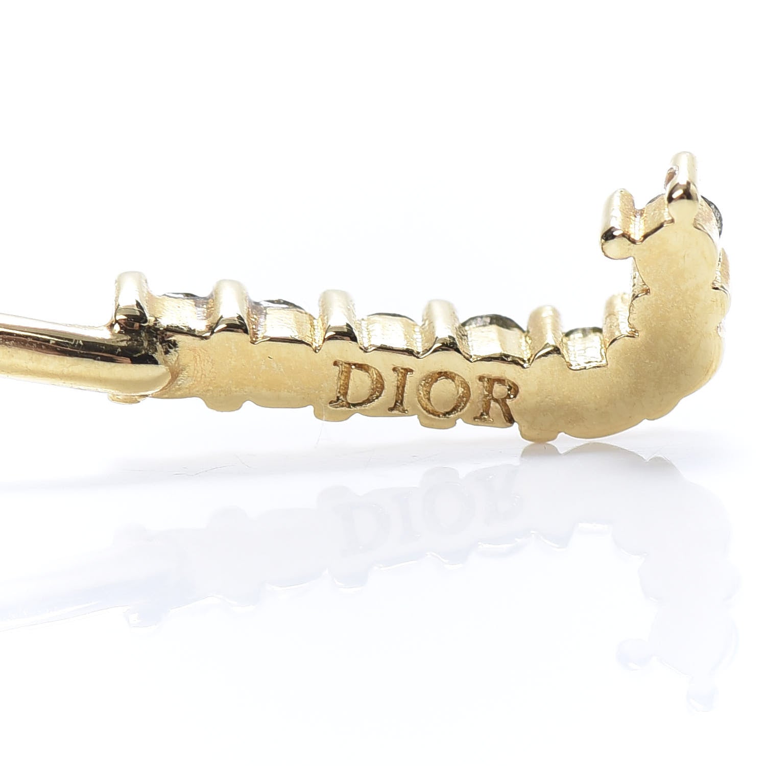 Christian Dior Crystal Pearl My ABCDior J Tribale Earring Gold 5 of 5