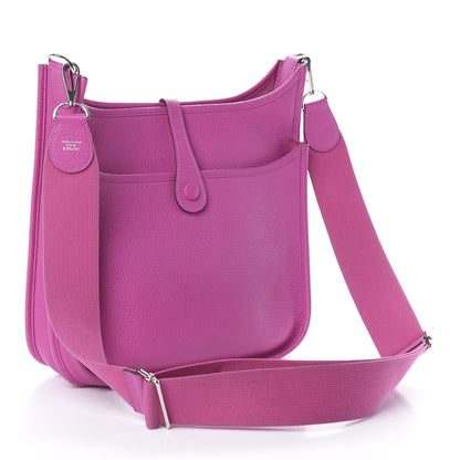 Hermes Taurillon Clemence Evelyne III PM Magnolia 2 of 9