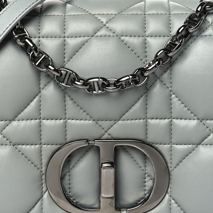 Christian Dior Calfskin Macrocannage Medium Caro Bag Iron Grey 8 of 10