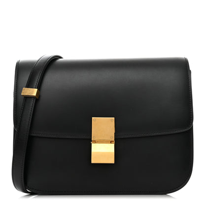 Celine Box Calfskin Medium Classic Box Flap Bag Black 1 of 11