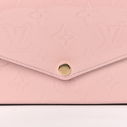 Louis Vuitton Vernis Felicie Chain Wallet Rose Ballerine 12 of 15