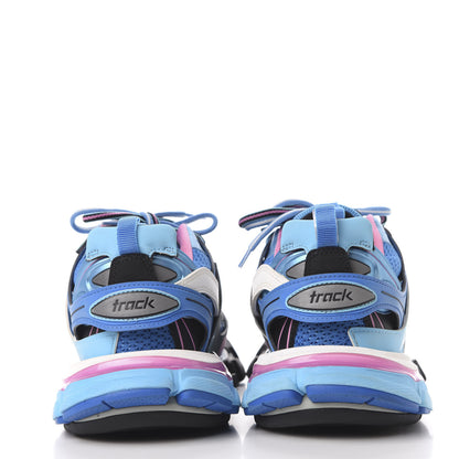 Balenciaga Mesh Nylon Womens Track Sneakers 39 Blue Black 7 of 8