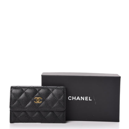 Chanel Caviar Quilted Flap Card Holder Black 9 of 9