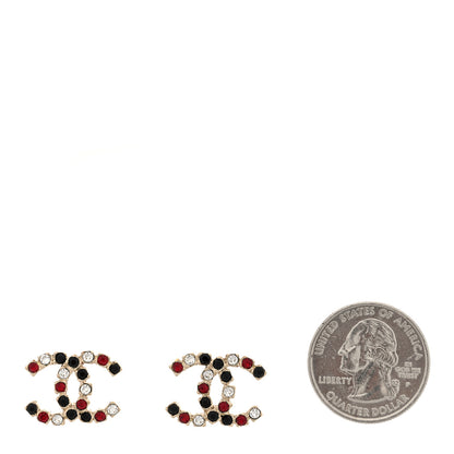 Chanel Crystal CC Earrings Multicolor 2 of 4