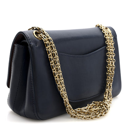 Chanel Calfskin Nude 2.55 Reissue 225 Flap Blue 3 of 10