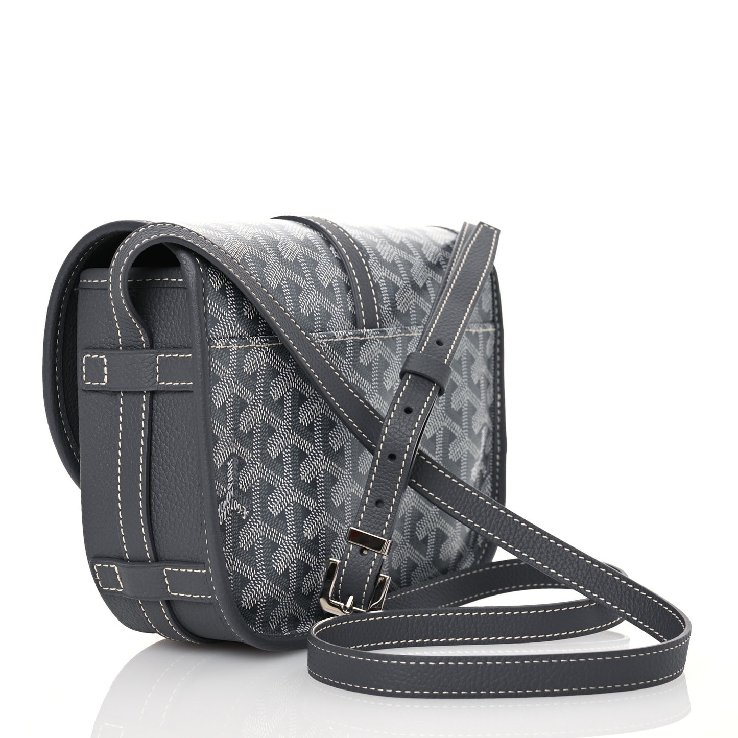 Goyardine Belvedere II PM Messenger Bag Gray