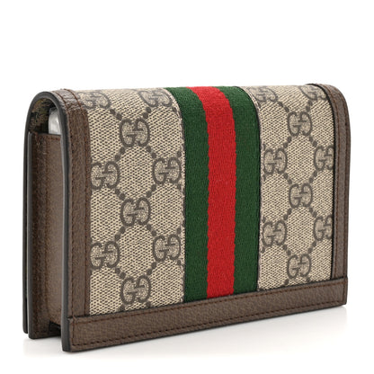 Gucci GG Supreme Monogram Web Ophidia Double Playing Card Case Beige New Acero 4 of 9