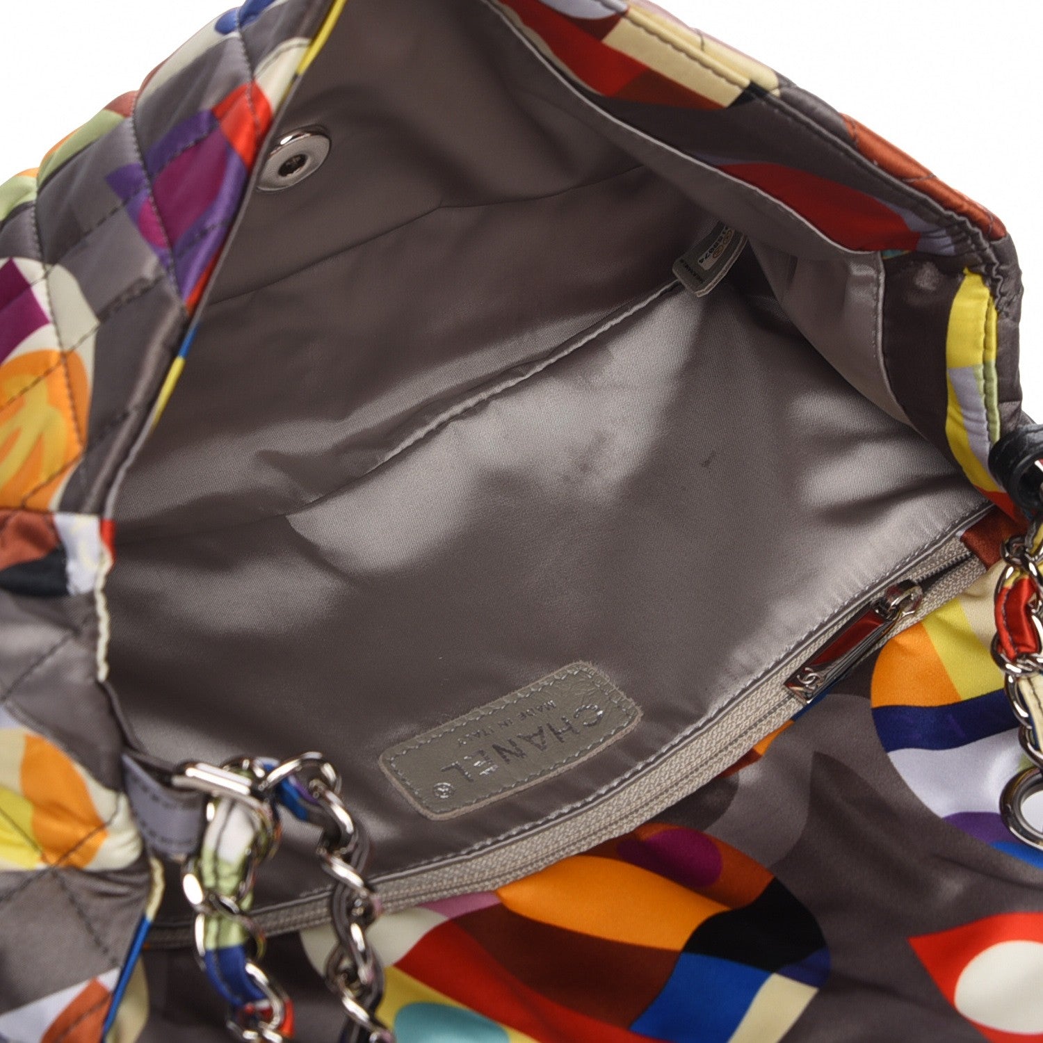 Chanel Nylon Printed Medium Coco Color Flap Multicolor 5 of 9