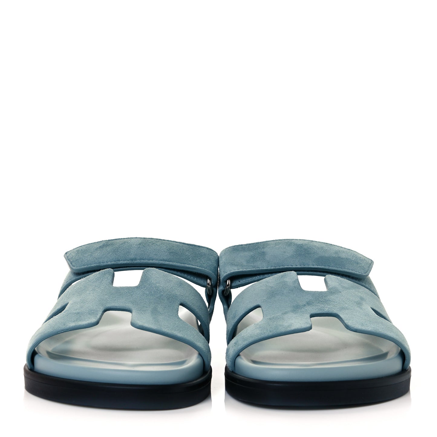 Suede Goatskin Womens Chypre Sandals 39 Vert d'eau