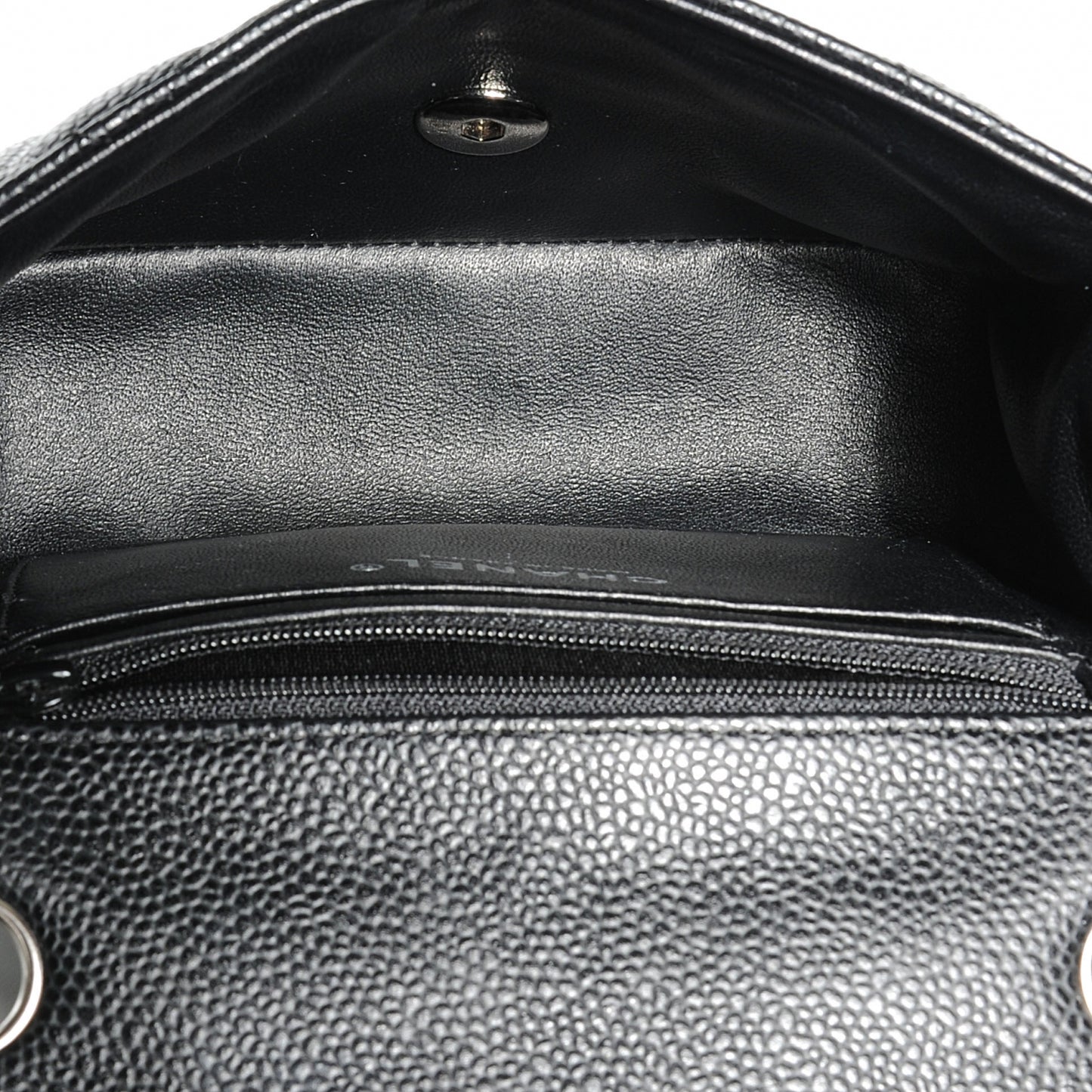 Caviar Quilted Mini Flap Bag Black