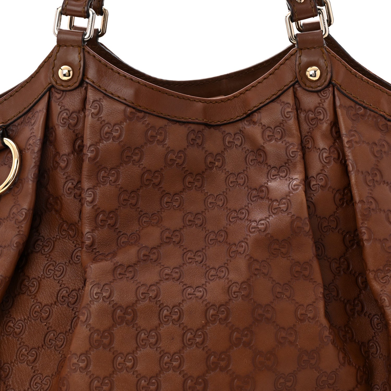 Gucci Guccissima Signature Large Sukey Tote Brown 8 of 10