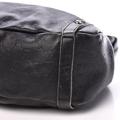 Gucci Guccissima Medium Abbey Shoulder Bag Black 10 of 17