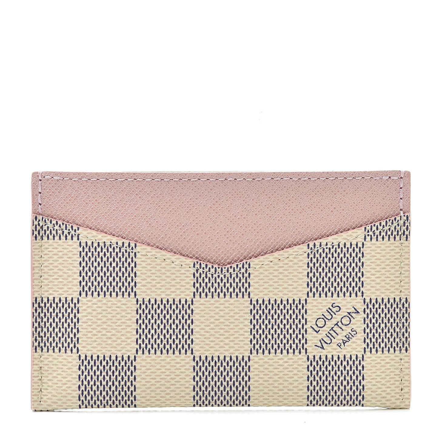 Damier Azur Daily Card Holder Rose Ballerine