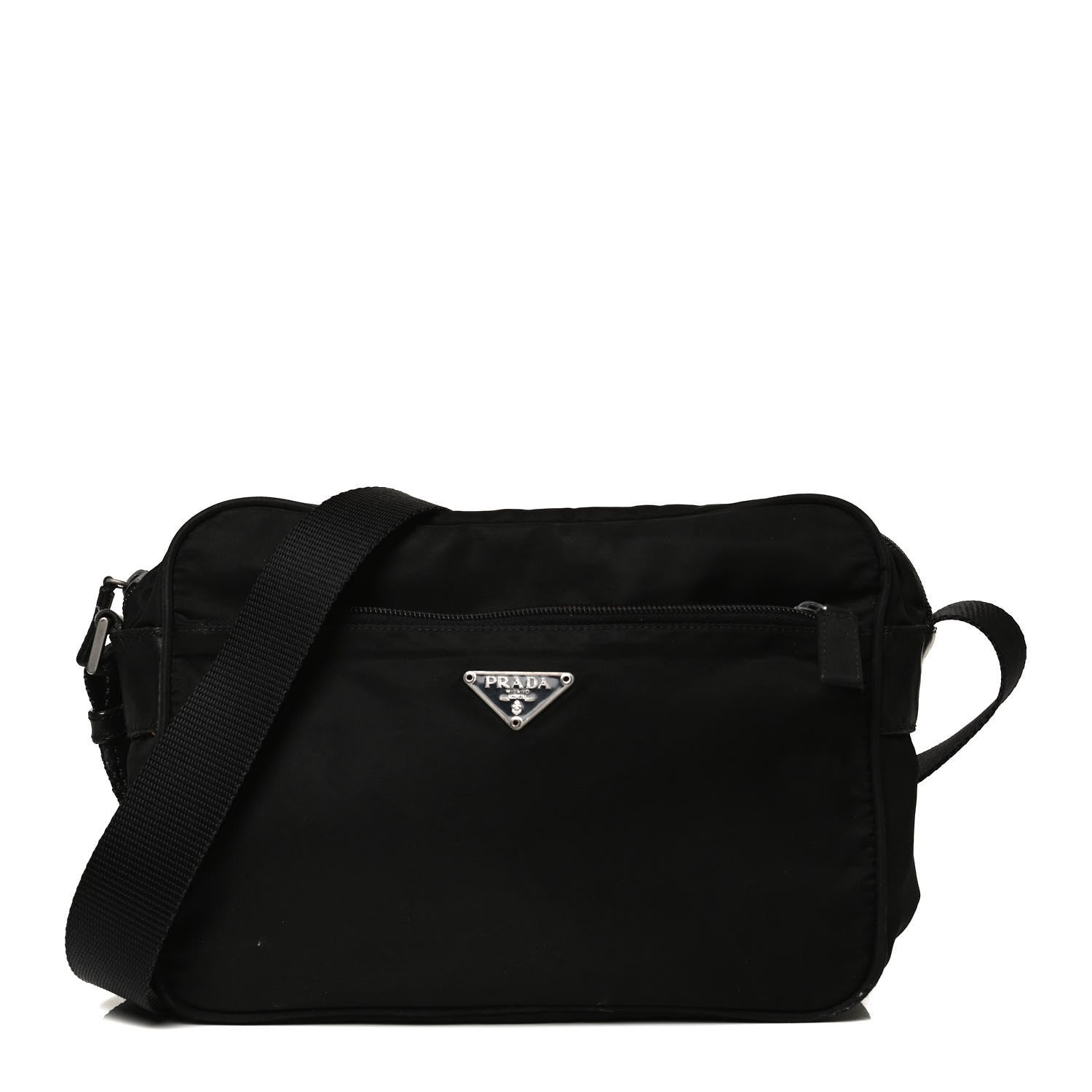 Prada Nylon Tessuto Messenger Bag Black 1 of 14