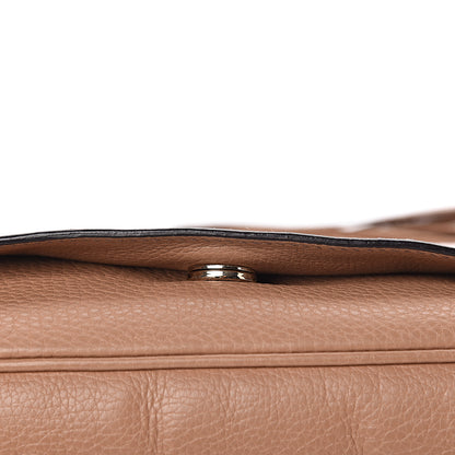 Gucci Pebbled Calfskin Medium Soho Flap Crossbody Camelia 12 of 22