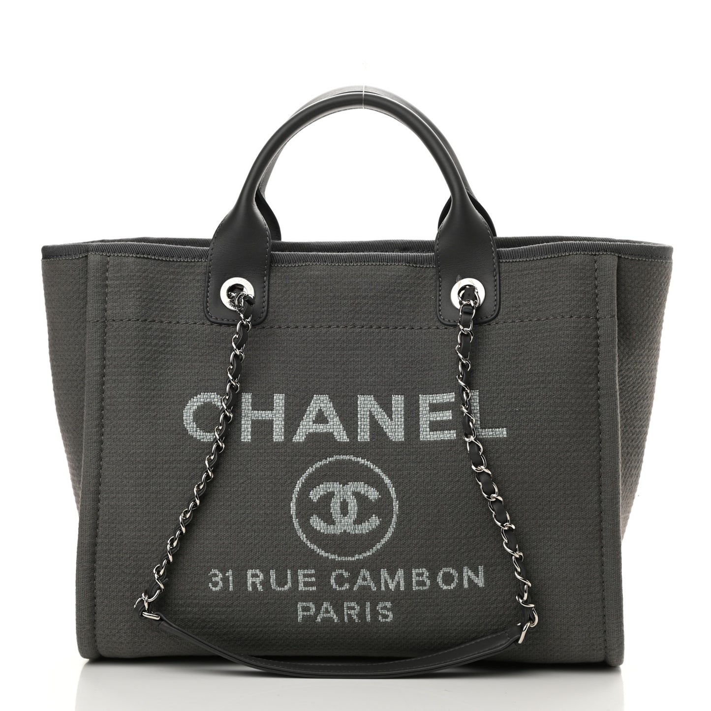 Mixed Fibers Small Deauville Tote Grey