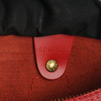 Louis Vuitton Epi Speedy 25 Castillan Red 7 of 11