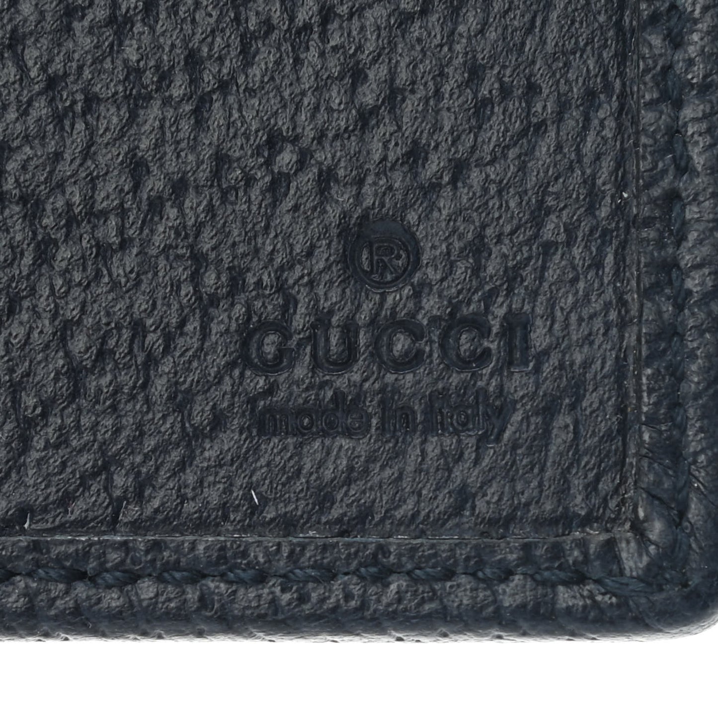 Monogram Multicolor Textured Calfskin Retro Interlocking G Bi-Fold Wallet Blue Rainbow
