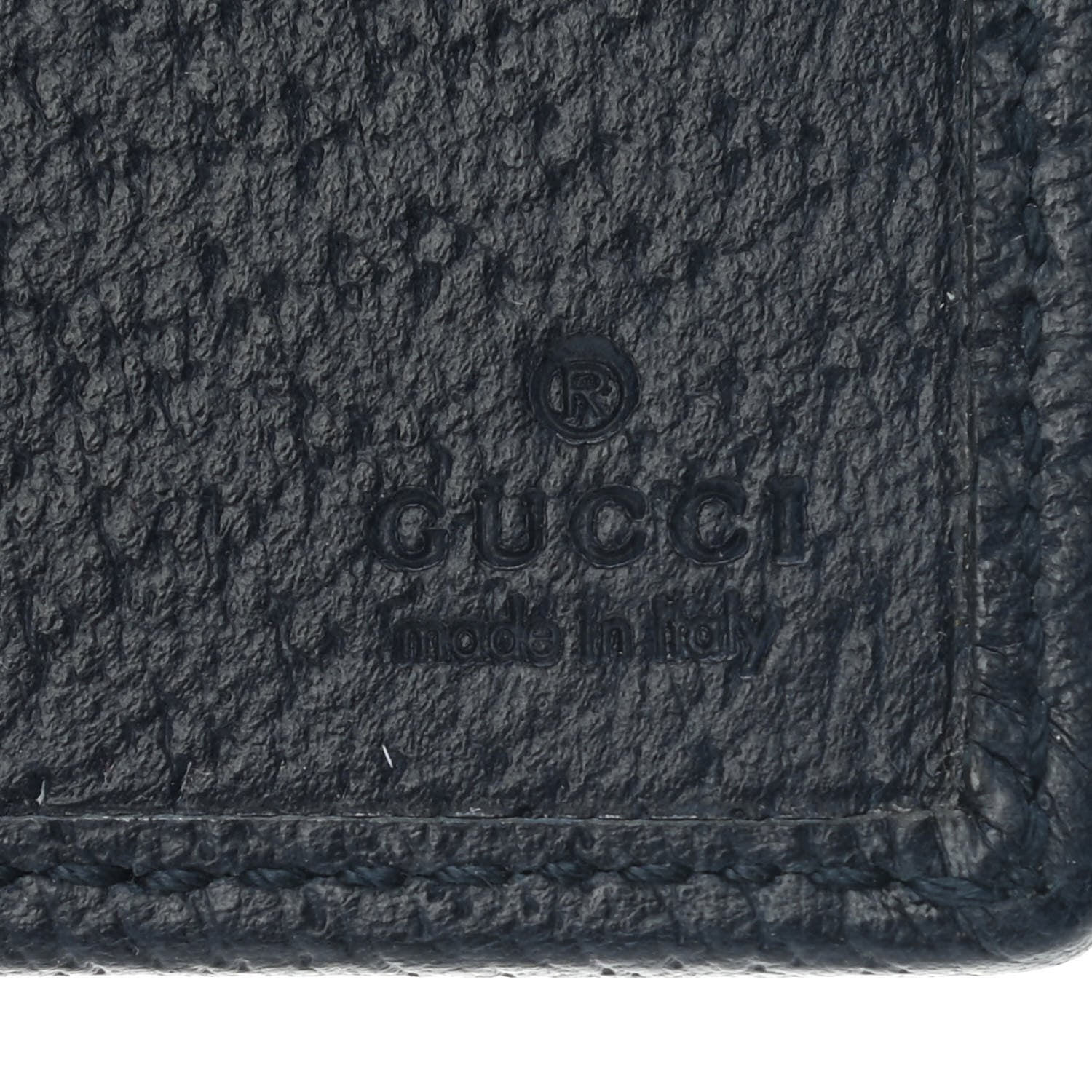 Gucci Monogram Multicolor Textured Calfskin Retro Interlocking G Bi-Fold Wallet Blue Rainbow 5 of 6