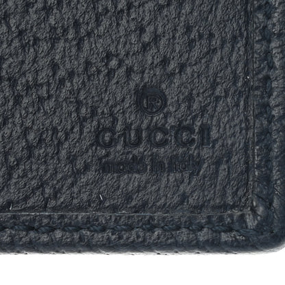 Gucci Monogram Multicolor Textured Calfskin Retro Interlocking G Bi-Fold Wallet Blue Rainbow 5 of 6