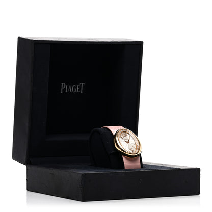 Piaget 18K Yellow Gold Alligator Diamond Bezel 31mm Limelight Magic Hour Quartz Watch 5 of 5