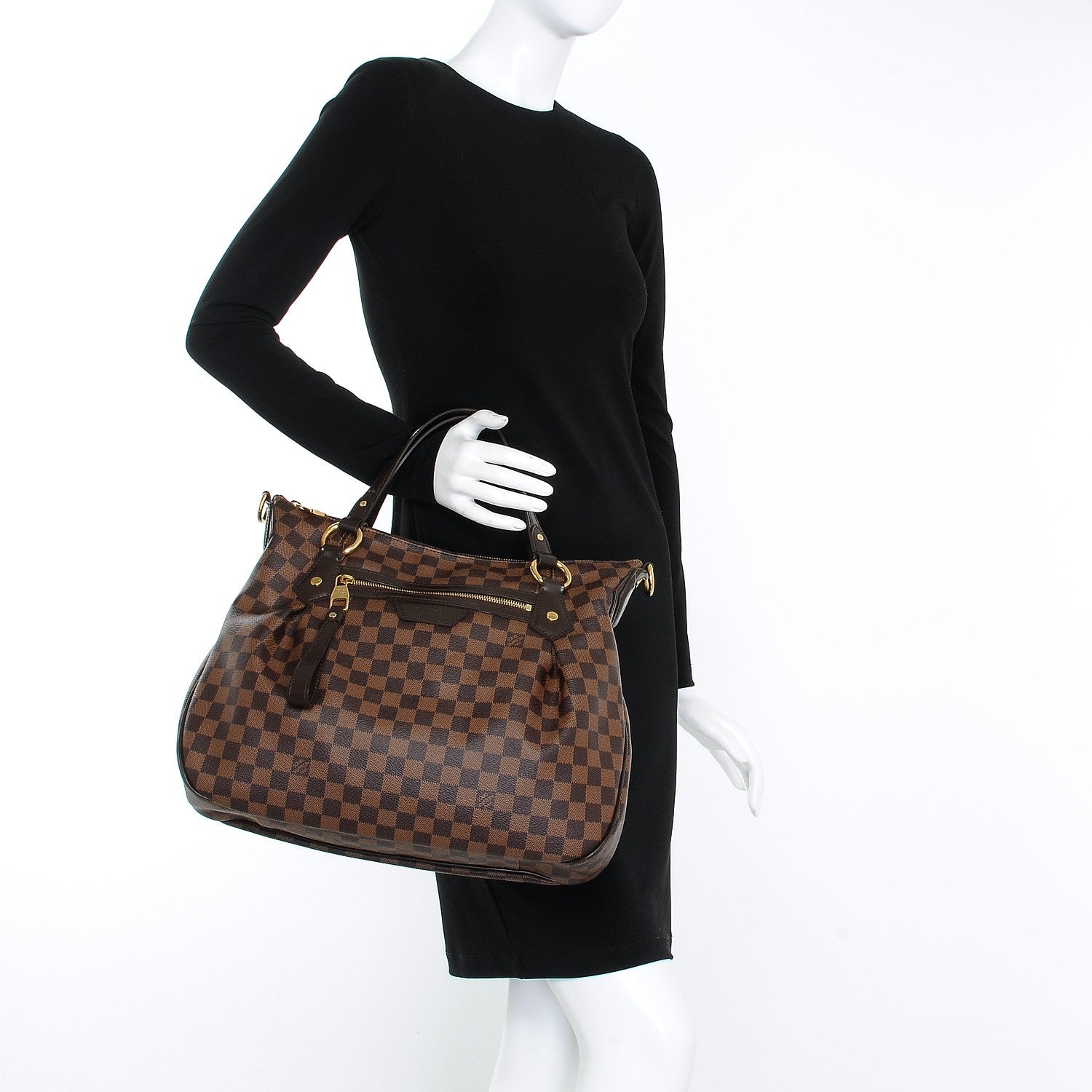 Louis Vuitton Damier Ebene Evora MM 3 of 8