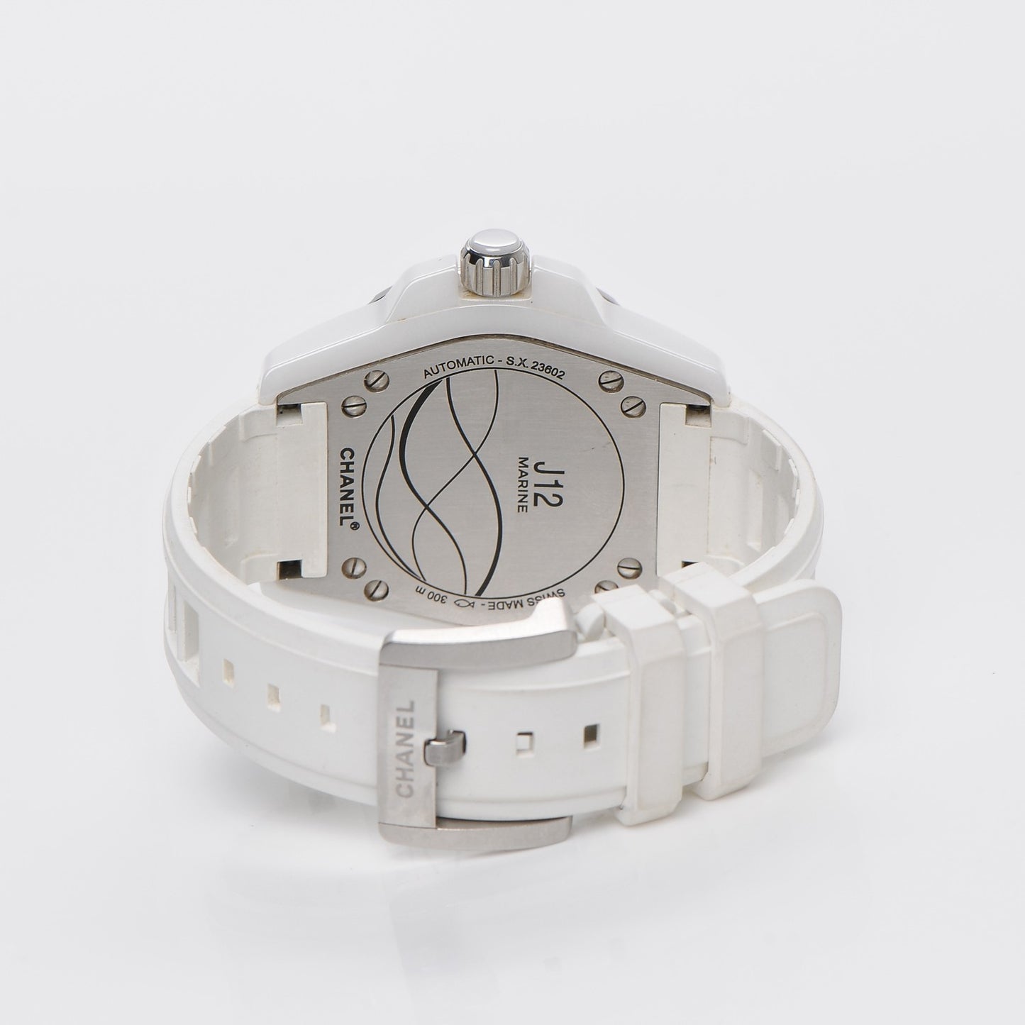 Stainless Steel Ceramic Rubber 38mm J12 Marine Automatic Watch White