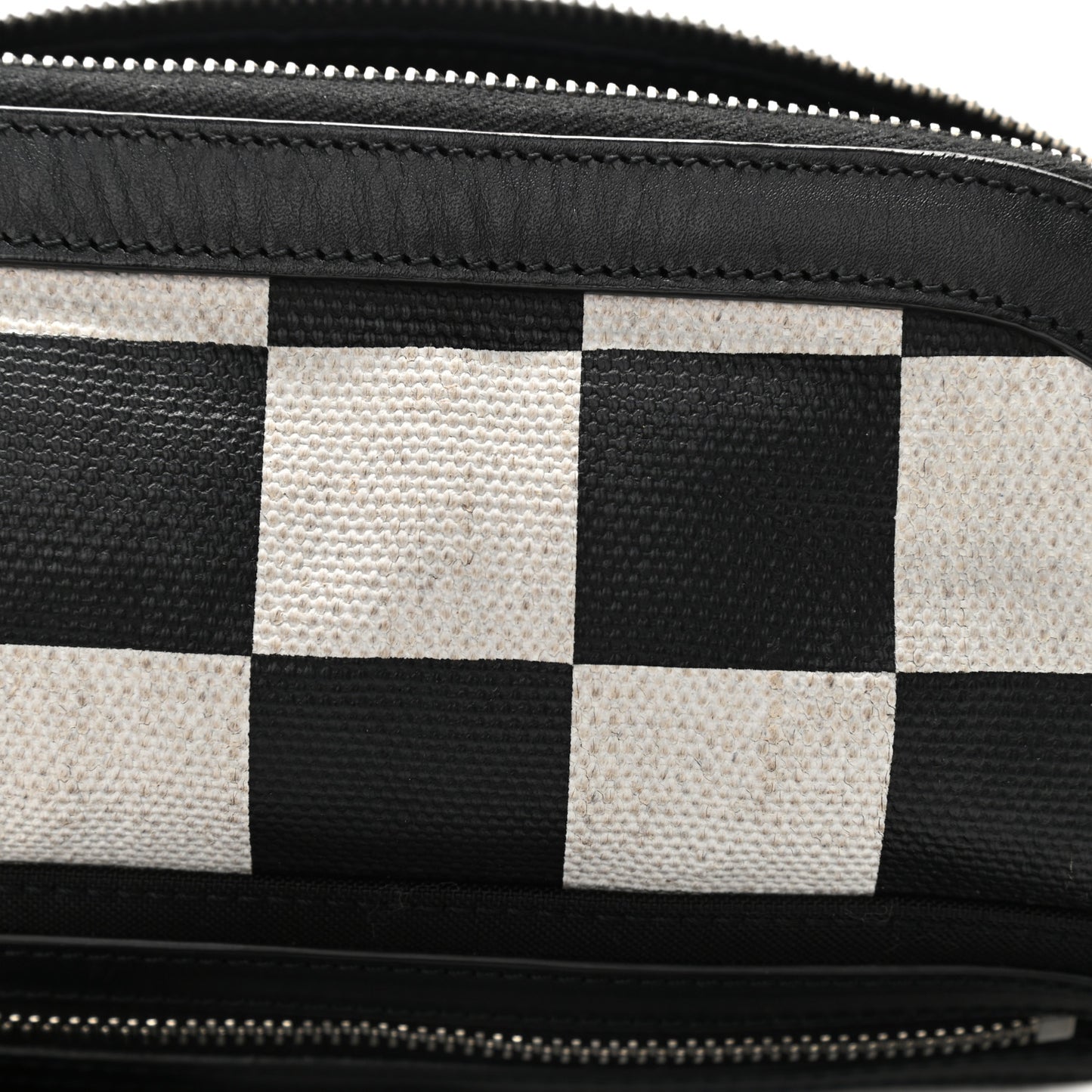 Canvas Classic Belt Bag Black White