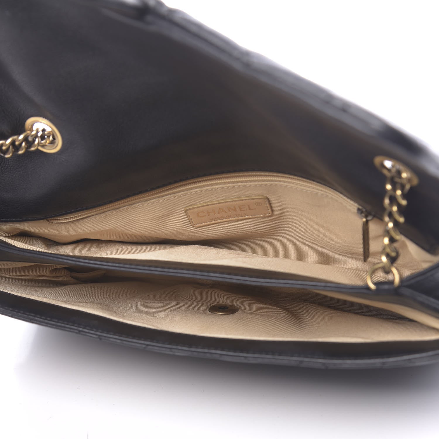 Chanel Calfskin Quilted Medium CC Crown Flap Black 5 of 13