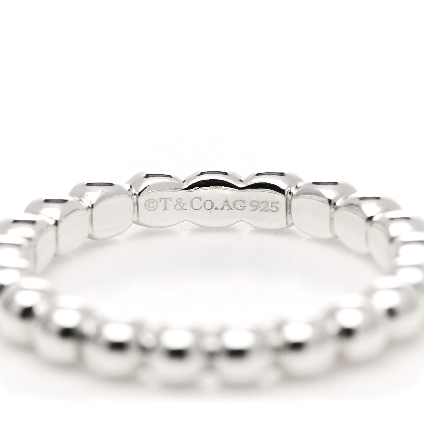 Sterling Silver HardWear Bead Ring 49 5