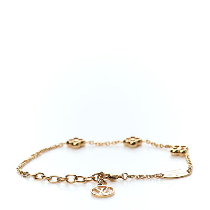 Louis Vuitton Brass Flower Full Bracelet Gold 3 of 4